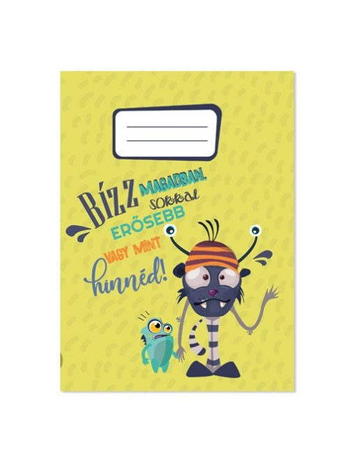Pd School Füzet pd kisalakú 16-32 vonalas Monsters 2023