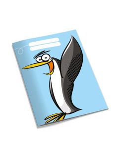   Pd School Füzet pd kisalakú 12-32 vonalas Tengernyi tudás pingvin