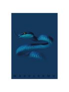 Pigna Füzet Pigna Monocromo Blue A/4 tűzött 38 lapos kockás