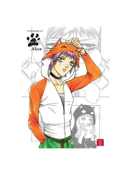 Pigna Füzet Pigna Animal Spirit A/4 tűzött 42 lapos kockás