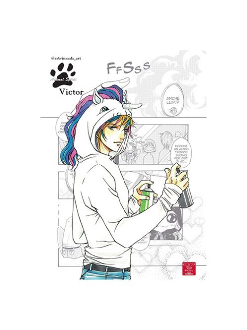 Pigna Füzet Pigna Animal Spirit A/4 tűzött 42 lapos kockás