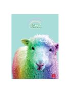 Pigna Füzet Pigna Animal Rainbow A/4 tűzött 38 lapos kockás