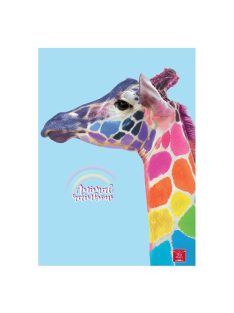  Pigna Füzet Pigna Animal Rainbow A/4 tűzött 38 lapos vonalas, margós