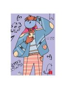 Pigna Füzet Pigna Leny Pony A/4 tűzött 38 lapos kockás