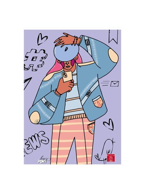 Pigna Füzet Pigna Leny Pony A/4 tűzött 38 lapos kockás