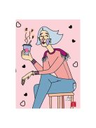 Pigna Füzet Pigna Leny Pony A/4 tűzött 38 lapos kockás