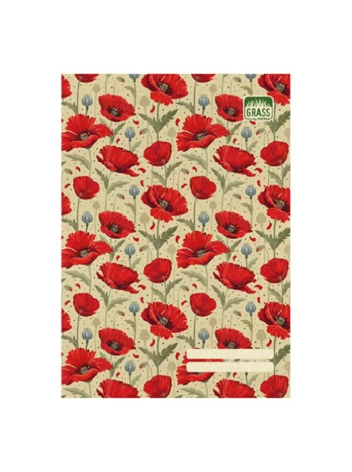 PD Grass Füzet Grass A/4 sima 5féle minta vegyesen