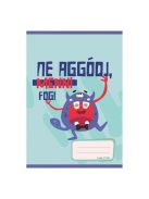 Pd School Füzet pd kisalakú 20-32 sima Monsters 2024