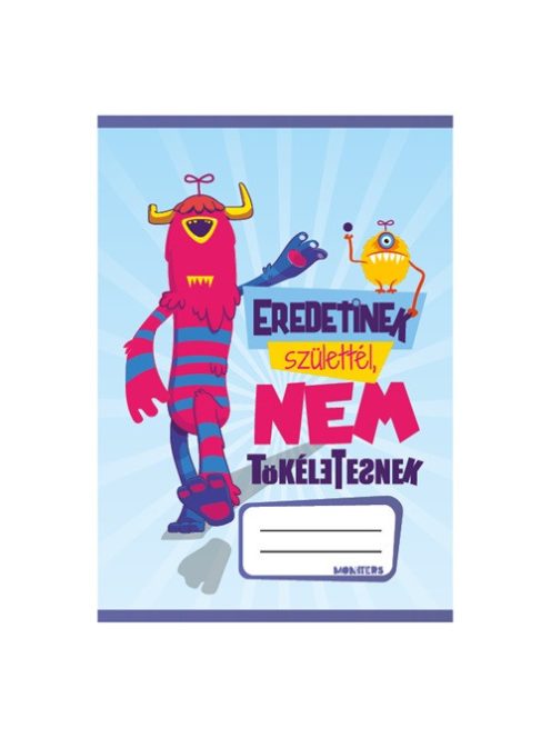Pd School Füzet pd kisalakú 20-32 sima Monsters 2024