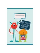 Pd School Füzet pd kisalakú 20-32 sima Monsters 2024