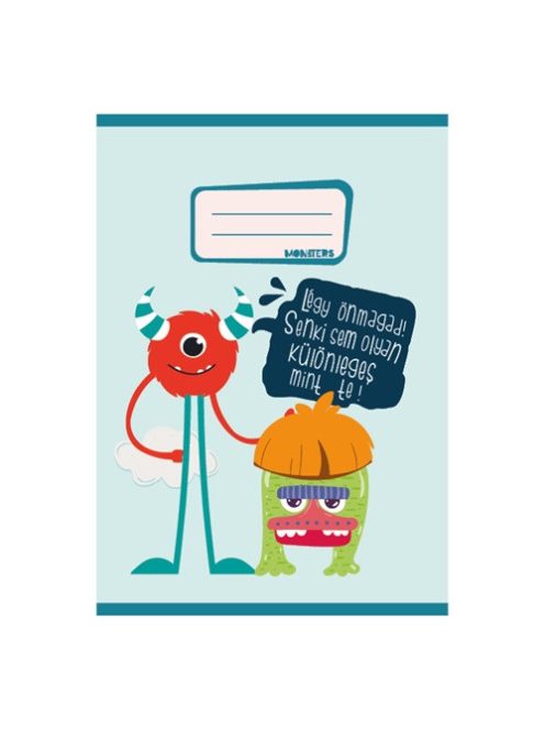 Pd School Füzet pd kisalakú 20-32 sima Monsters 2024