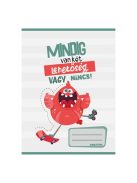 PD School Füzet pd nagyalakú kockás Monsters 2024