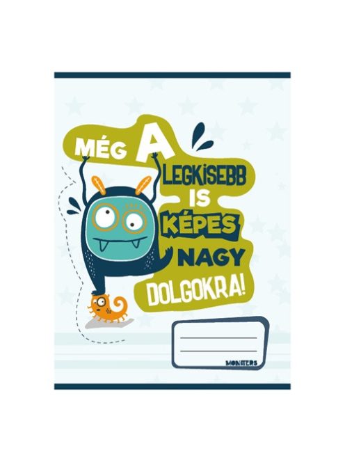PD School Füzet pd nagyalakú kockás Monsters 2024