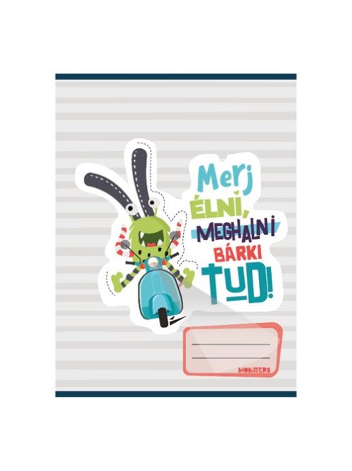 PD School Füzet pd nagyalakú kockás Monsters 2024
