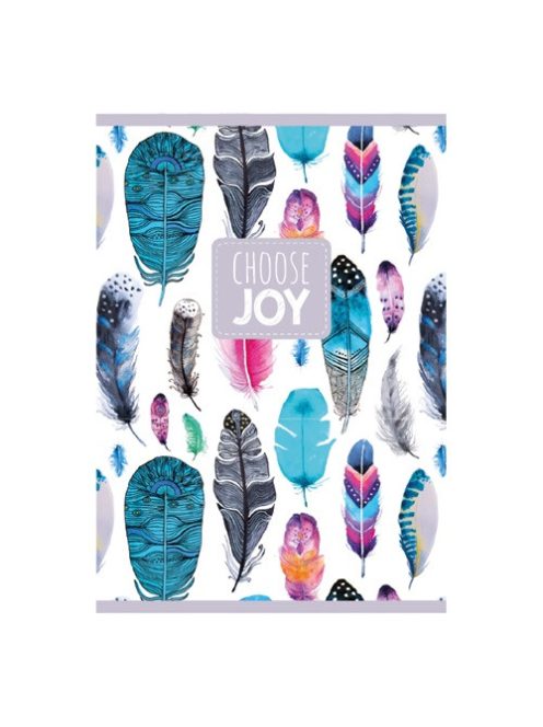 PD School Füzet pd kisalakú 32 lapos kockás Choose Joy 2024