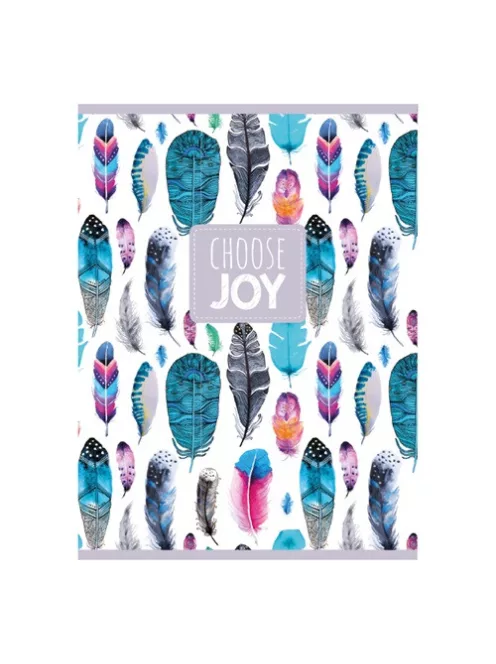 PD School Füzet pd nagyalakú 40 lapos kockás Choose Joy