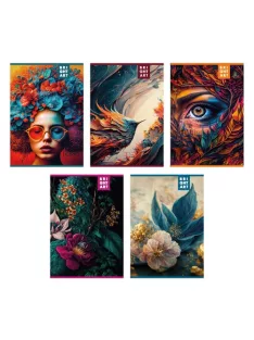 Pd School Füzet pd A/4 60 lapos sima Brightart