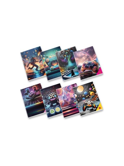 Pigna Füzet Pigna Electronic games A/4 tűzött 42 lapos kockás margós