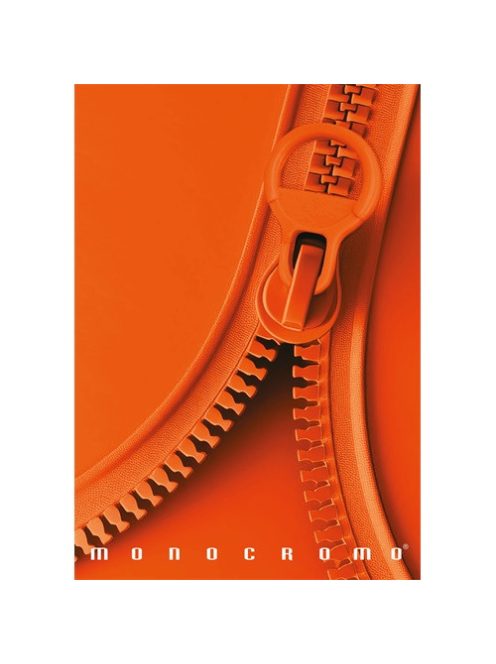 Pigna Füzet Pigna Monocromo Zip A/4 tűzött 38lapos kockás margós