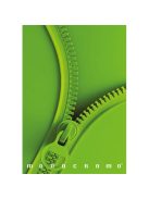 Pigna Füzet Pigna Monocromo Zip A/4 tűzött 38lapos kockás margós