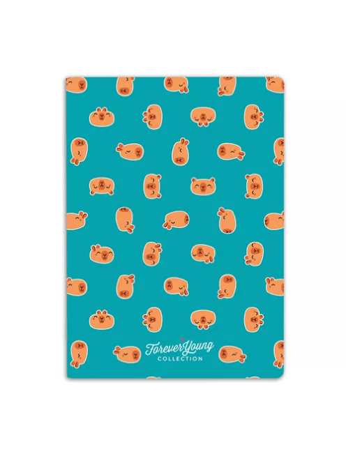 Forever Young Füzet Forever Young A/6 sima prémium tűzött Capybara
