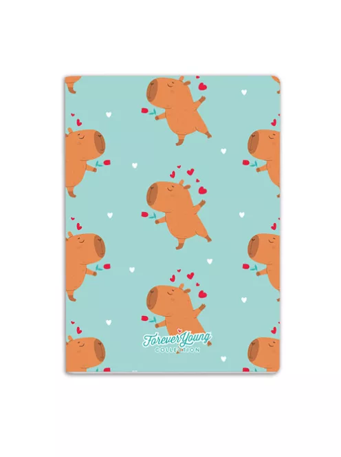 Forever Young Füzet Forever Young A/6 sima prémium tűzött Capybara