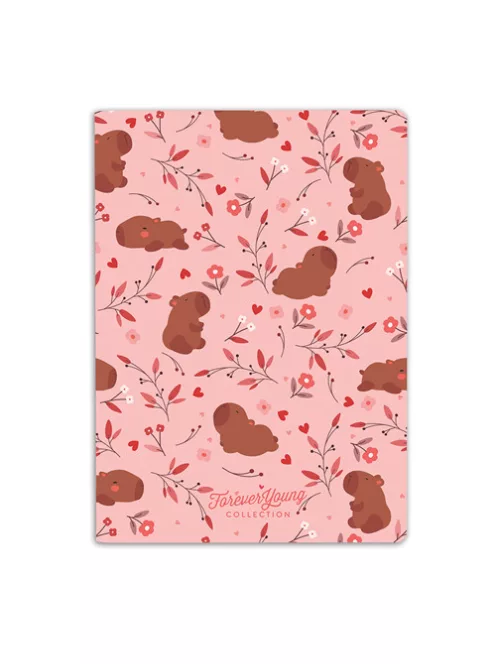 Forever Young Füzet Forever Young A/6 sima prémium tűzött Capybara