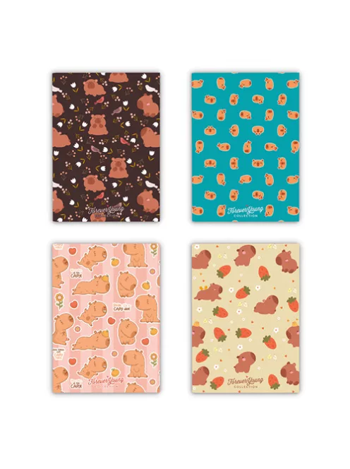 Forever Young Füzet Forever Young A/5 kockás tűzött Capybara