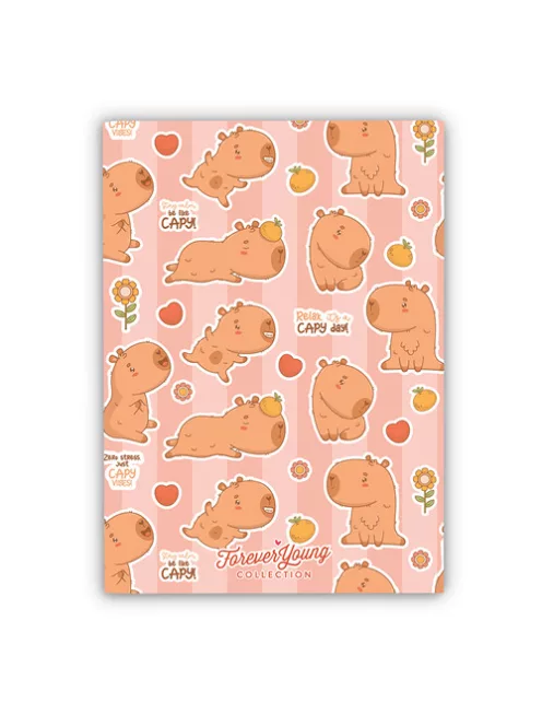 Forever Young Füzet Forever Young A/5 kockás tűzött Capybara