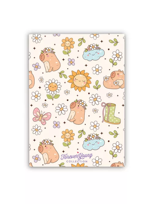 Forever Young Füzet Forever Young A/5 vonalas tűzött Capybara