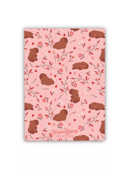 Forever Young Füzet Forever Young A/5 vonalas tűzött Capybara