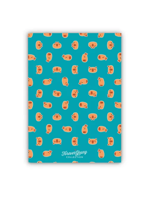 Forever Young Füzet Forever Young A/4 kockás tűzött Capybara