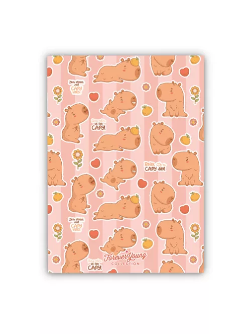 Forever Young Füzet Forever Young A/4 kockás tűzött Capybara