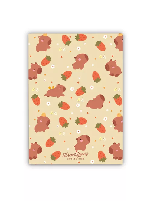 Forever Young Füzet Forever Young A/4 kockás tűzött Capybara