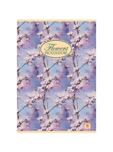   Pigna Füzet Pigna Nature Flowers A/4 tűzött 42 lapos vonalas