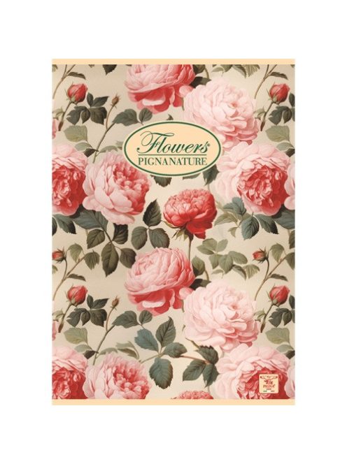 Pigna Füzet Pigna Nature Flowers A/4 tűzött 42 lapos vonalas