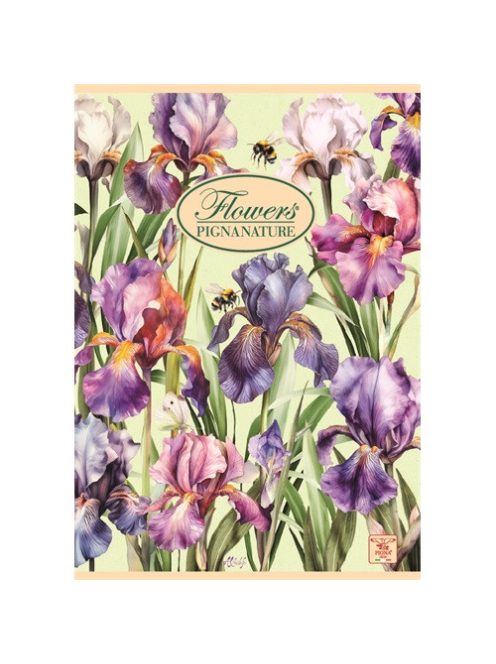 Pigna Füzet Pigna Nature Flowers A/4 tűzött 42 lapos vonalas