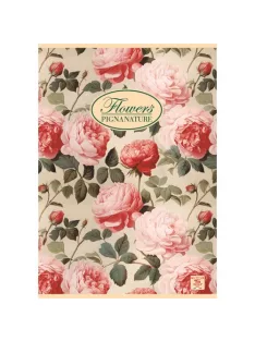   Pigna Füzet Pigna Nature Flowers A/5 tűzött 42 lapos vonalas