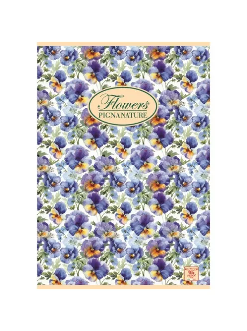 Pigna Füzet Pigna Nature Flowers A/5 tűzött 42 lapos vonalas