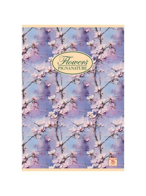 Pigna Füzet Pigna Nature Flowers A/5 tűzött 42 lapos kockás