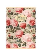 Pigna Füzet Pigna Nature Flowers A/5 tűzött 42 lapos kockás