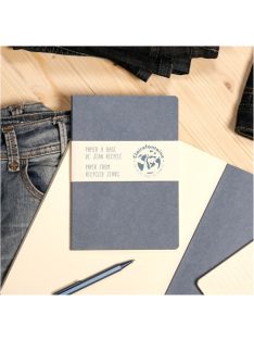   Clairefontaine Füzet Clairefontaine Jeans & Cocoa A/4 48 lapos, vonalas, varrott gerinccel, Jeans
