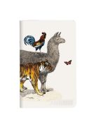 Clairefontaine Füzet Clairefontaine Deyrolle Animalis 7,5x12 cm 24 lapos, sima, puha fedeles, vegyes