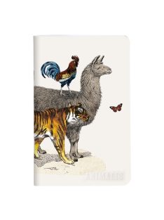   Clairefontaine Füzet Clairefontaine Deyrolle Animalis 7,5x12 cm 24 lapos, sima, puha fedeles, vegyes