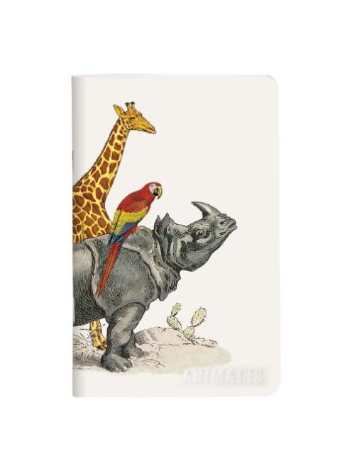 Clairefontaine Füzet Clairefontaine Deyrolle Animalis 7,5x12 cm 24 lapos, sima, puha fedeles, vegyes