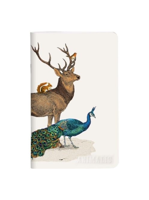 Clairefontaine Füzet Clairefontaine Deyrolle Animalis 7,5x12 cm 24 lapos, sima, puha fedeles, vegyes