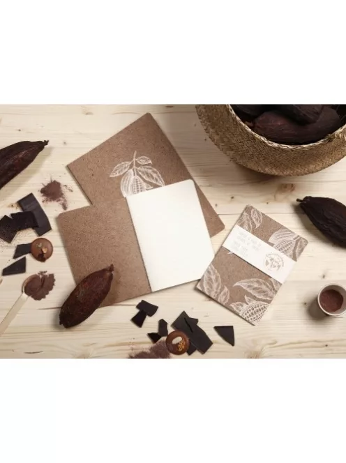 Clairefontaine Füzet Clairefontaine Jeans & Cocoa A/5 48 lapos, vonalas, varrott gerinccel, Cocoa motívum, vegyes