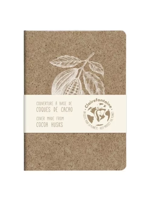 Clairefontaine Füzet Clairefontaine Jeans & Cocoa A/5 48 lapos, vonalas, varrott gerinccel, Cocoa motívum, vegyes