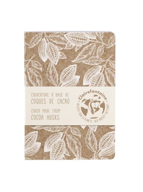 Clairefontaine Füzet Clairefontaine Jeans & Cocoa A/6 48 lapos, vonalas, varrott gerinccel, Cocoa motívum, vegyes
