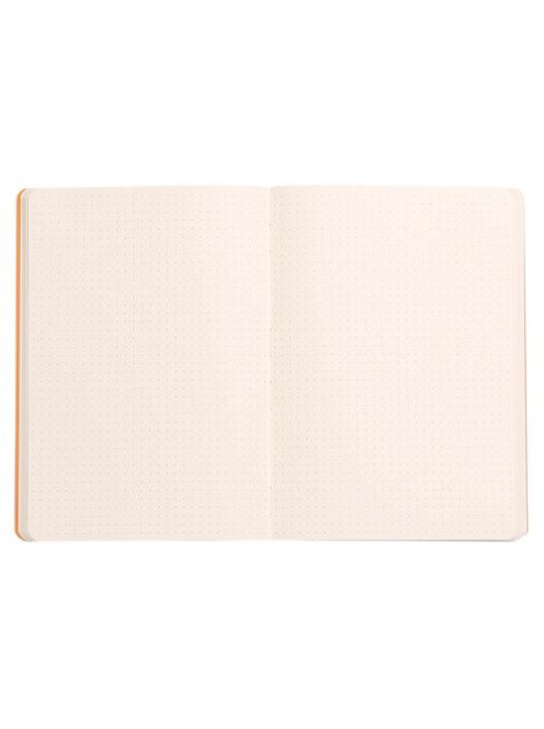 Rhodia Napló Clairefontaine Rhodiarama A/5 80 lapos ponthálós puha fedeles, gumis, füstös púderrózsaszín
